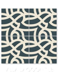 "Bocilla Aegean" Modern Cement Tile by Neyland Design, from Villa Lagoon Tile.