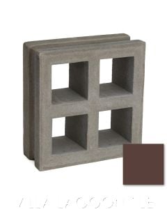 "Borneo" Geometric Breeze Blocks (with a Brown Swatch), by Villa Lagoon Tile.
