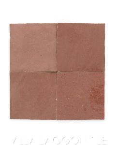 "Copper Rose" Glazed Zellige, a Moroccan Mosaic Tile, from Villa Lagoon Tile.