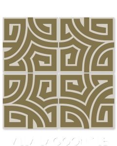 "El Greco Portobello" Modern Geometric Cement Tile by Neyland Design, from Villa Lagoon Tile.