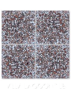 Large "Espresso Martini" Terrazzo Cement Tile, from Villa Lagoon Tile.