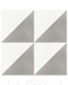 "Man Overboard Featherstone & White" Geometric Cement Tile, from Villa Lagoon Tile.