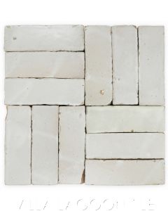 "Oyster Shell" Bejmat Zellige, a Moroccan Mosaic Tile, from Villa Lagoon Tile.