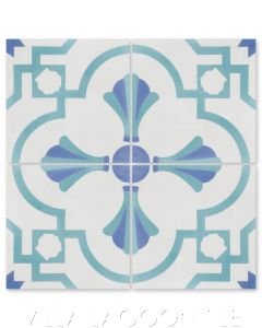 "Savona B Palm Beach" Coastal Cement Tile, from Villa Lagoon Tile.
