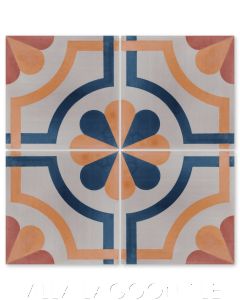 "Sicily Catania" Traditional Cement Tile, by Villa Lagoon Tile.
