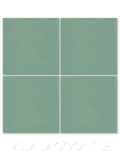 Solid Frosted Teal Cement Tile, SB-3027, from Villa Lagoon Tile.