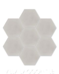 Solid Hex Putty Cement Tile, SB-1005, from Villa Lagoon Tile.