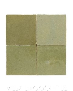 "Spanish Olive" Glazed Zellige, a Moroccan Mosaic Tile, from Villa Lagoon Tile.