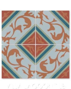 "Tango Autentico" Cuban Cement Tile, from Villa Lagoon Tile's Cuban Tile Collection.