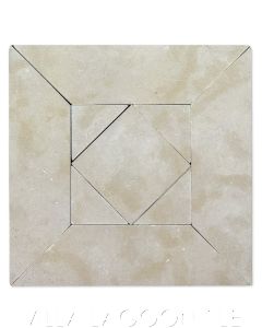 Terre Limestone Mosaic in Beige, curated by Christina Salway, from Villa Lagoon Tile.