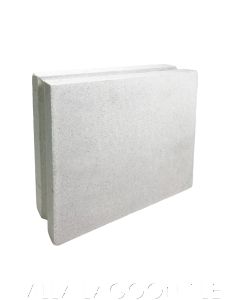 "Windbreaker Sixty-Five" Solid Breeze Blocks in Natural White, by Villa Lagoon Tile.