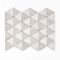 Glazed Zellige Mosaic Mat Triangles in Meringue and Oyster Shell