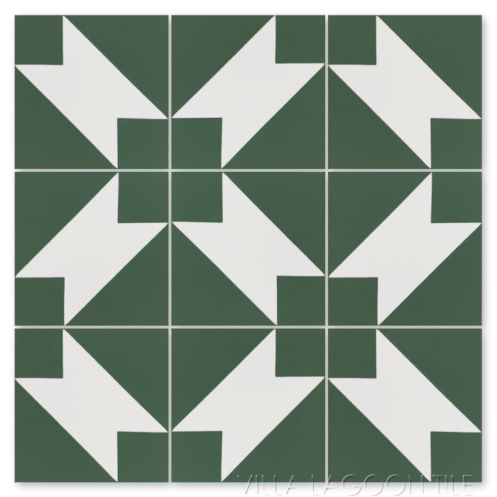NAKLEO Tegel Verf Sjabloon 33x33cm, Badajoz Geometrisch Retro Ornament, Plastic Herbruikbare Stencil, Home Decor Ambacht DIY, Vloer Beton Patio Muur - Terracotta