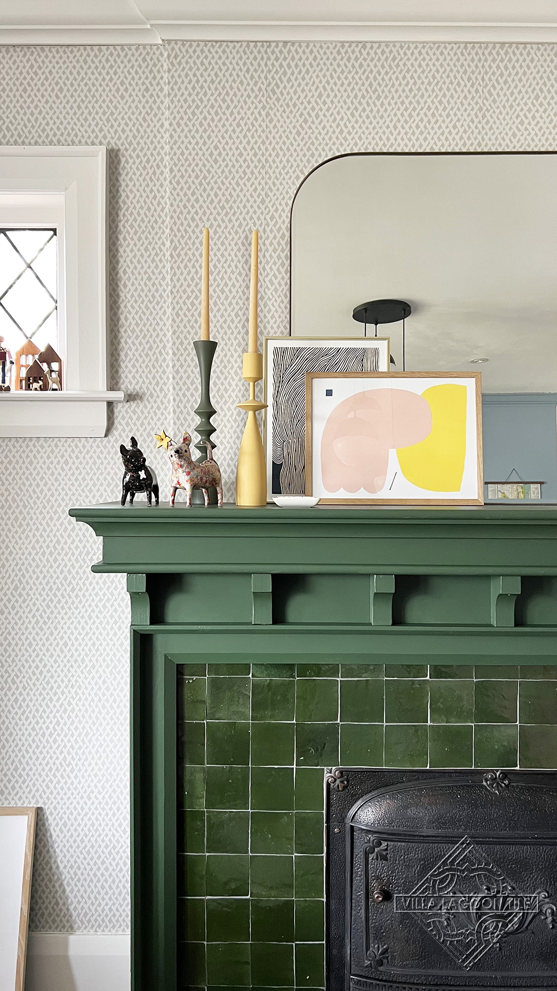Color-Drenched Craftsman Mantel