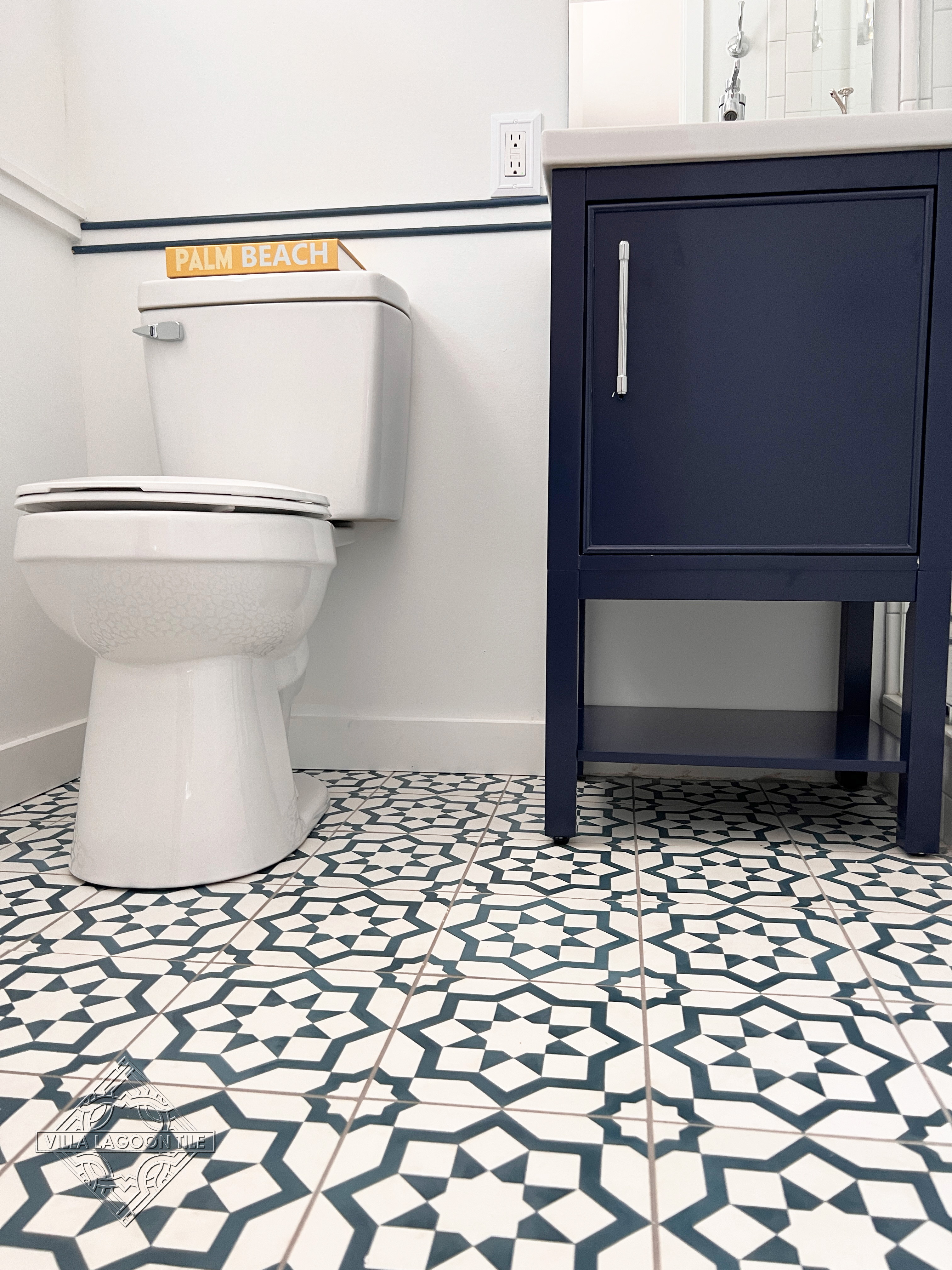 Luqa Aegean & White Handmade Cement Tile