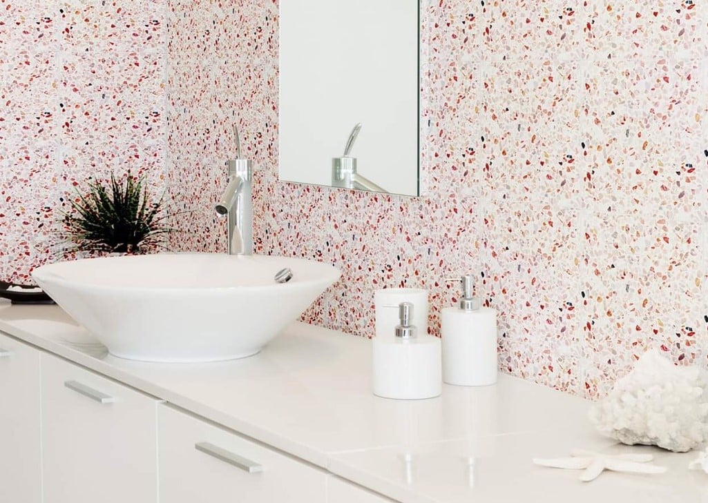 極美品⭐︎ デラロミラノ Tersicore GL stina Large Solid Terrazzo Cement Tile | Villa Lagoon Tile