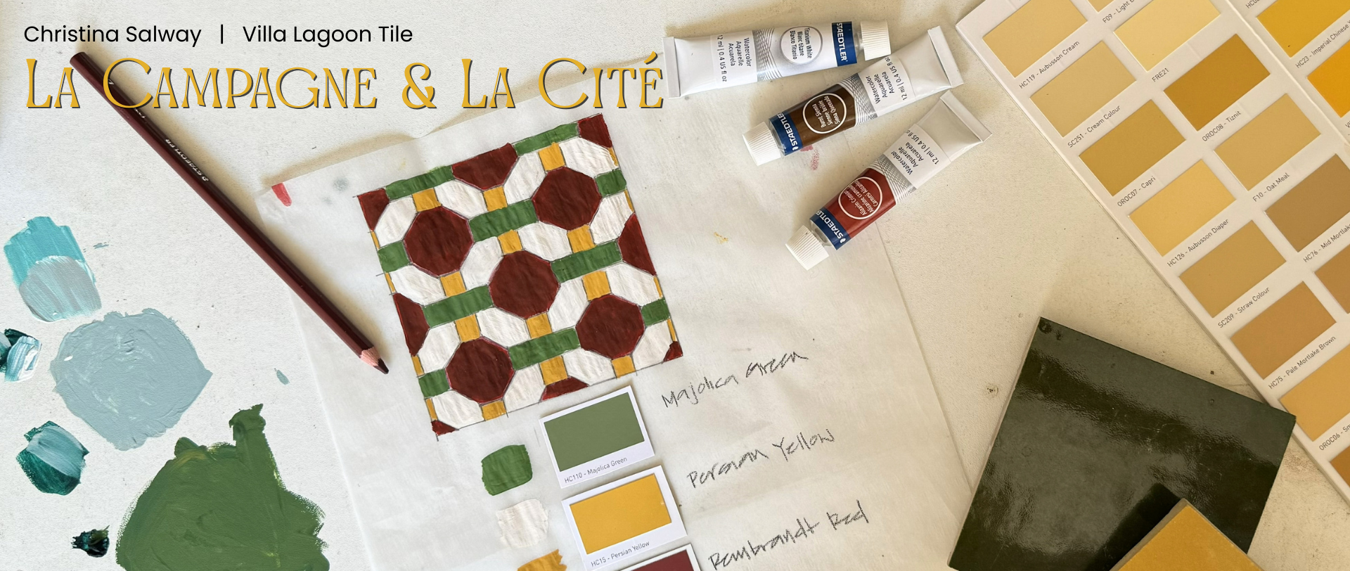 La Campagne et La Cité, a Christsina Salway tile collection, from Villa Lagoon Tile.