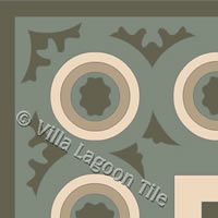 Havana Style No. 15 "Fontaine" Cement Tile