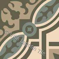 Havana Style No. 15 "Fontaine" Cement Tile