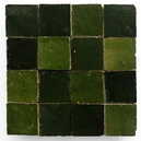 Deep Forest Zellige Tile Color, from Villa Lagoon Tile. Color Code ZL-303.
