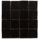 Metallic Black Zellige Tile Color, from Villa Lagoon Tile. Color Code ZL-204.