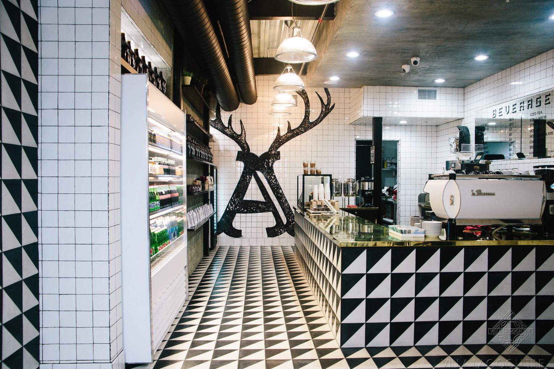 The Alfred Coffee Aesthetic: Man Overboard in Harlequin Check Layout Hero Photo thumbnail