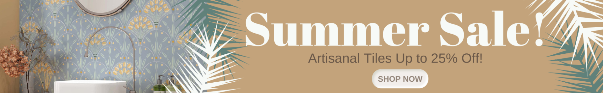 Villa Lagoon Tile's Summer Sale.